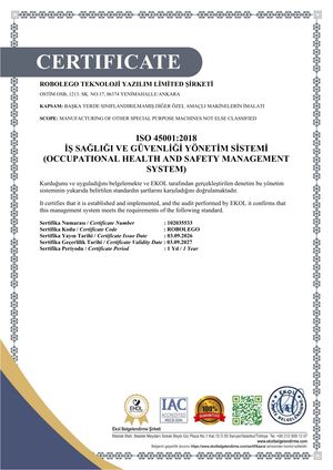 ISO 45001-2018 İŞ SAĞLIĞI VE GÜVENLİĞİ YÖNETİM SİSTEMİ